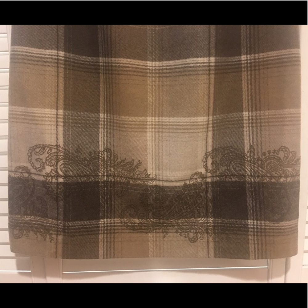 💝DONATED💝 EUC Ann Taylor Plaid Wool Pencil Skirt - Picture 5 of 8